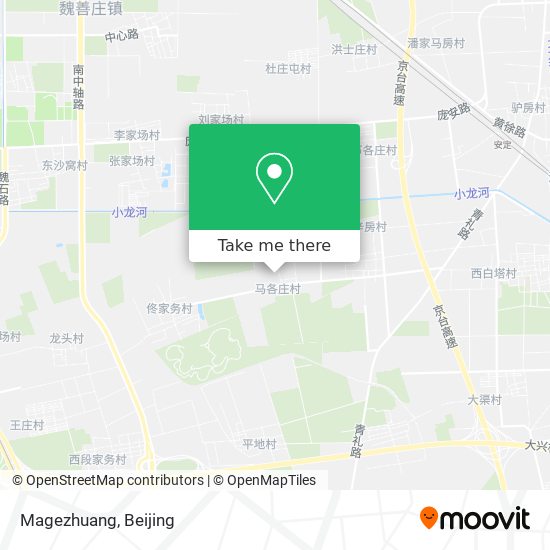 Magezhuang map
