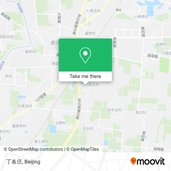 丁各庄 map