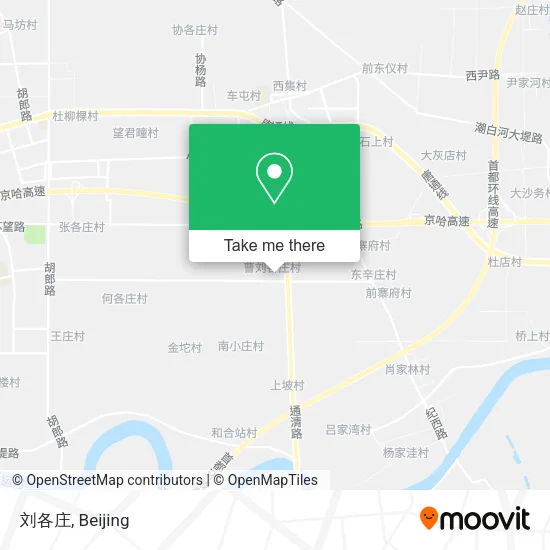 刘各庄 map