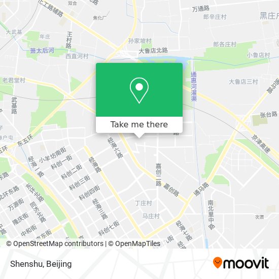How To Get To Shenshu In 台湖镇by Bus Or Metro