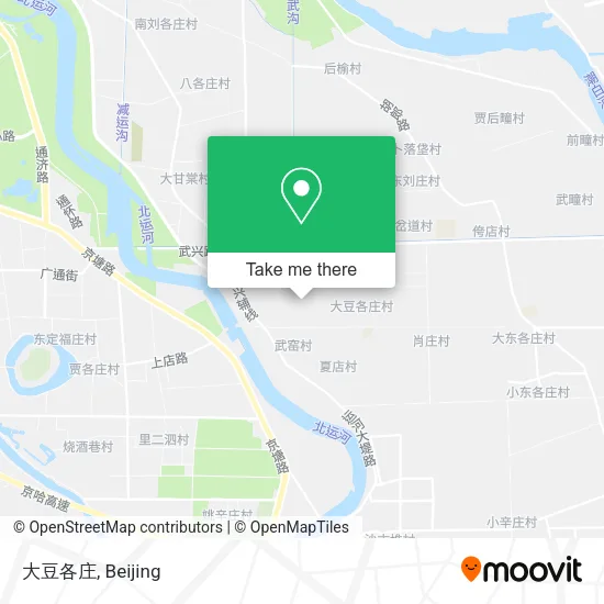 大豆各庄 map