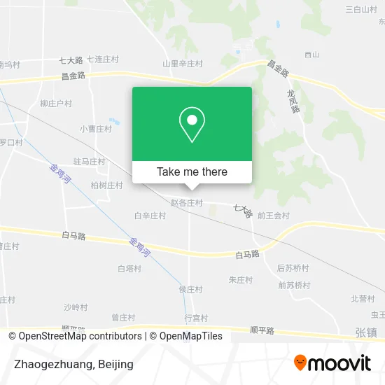 Zhaogezhuang map