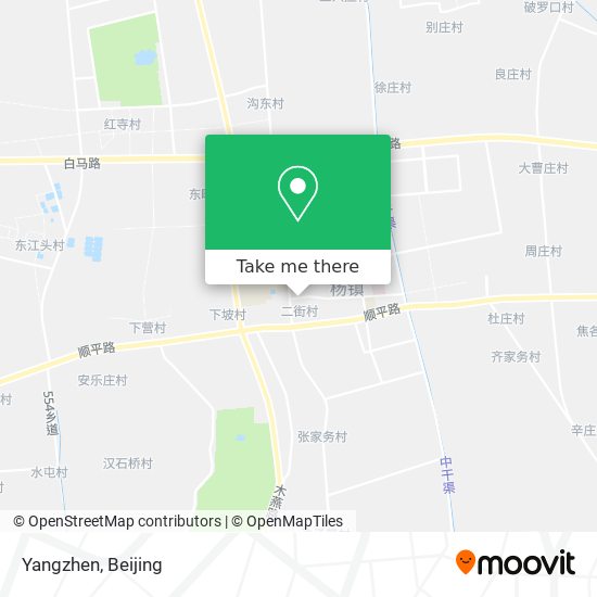 Yangzhen map