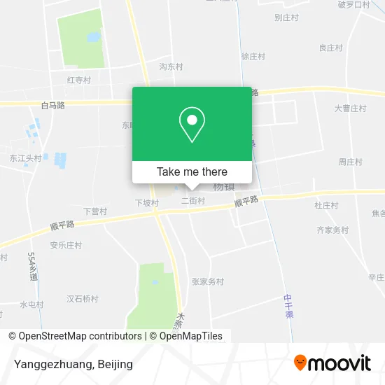 Yanggezhuang map