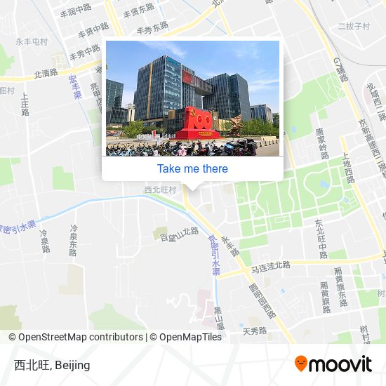 西北旺 map