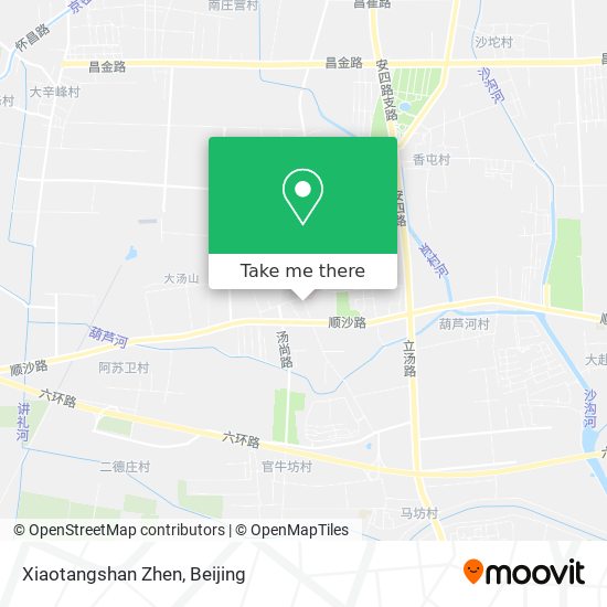 Xiaotangshan Zhen map
