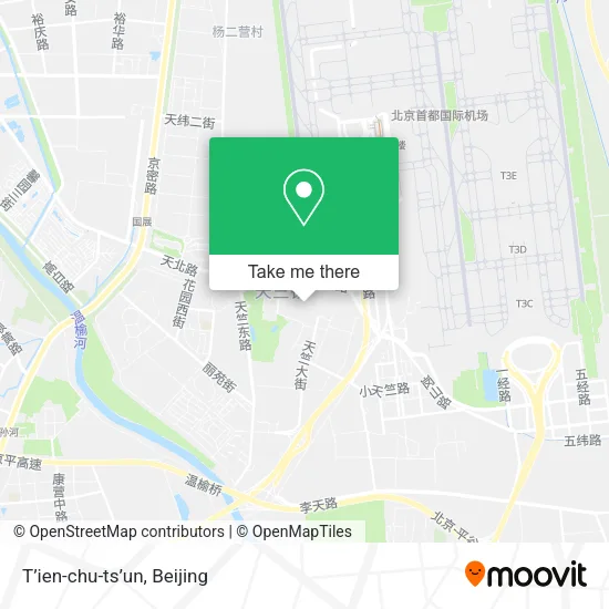 T’ien-chu-ts’un map