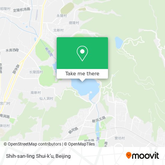 Shih-san-ling Shui-k’u map
