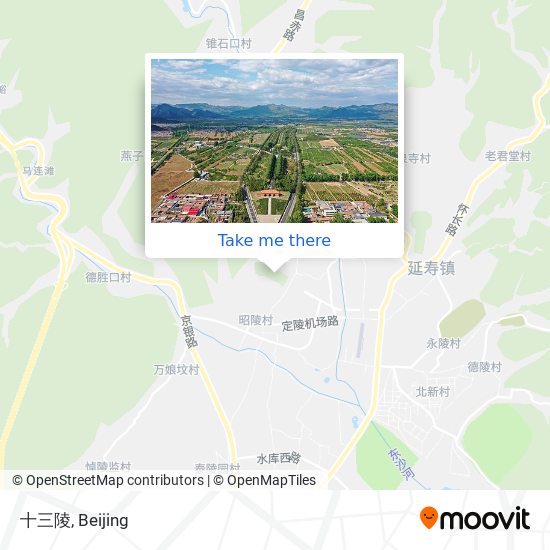十三陵 map