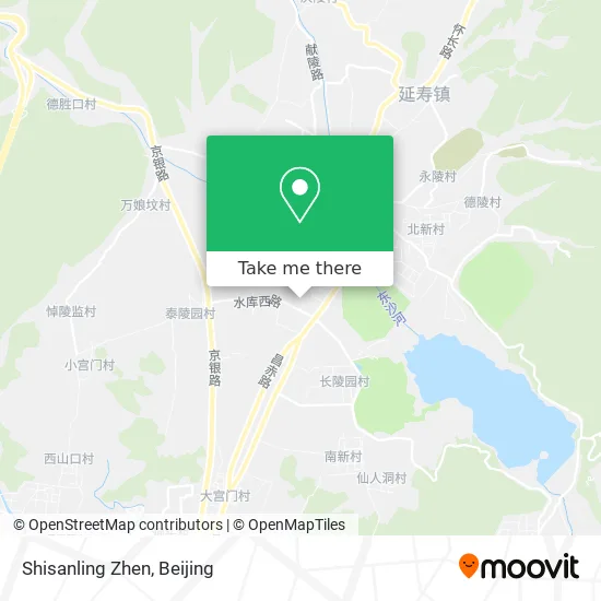Shisanling Zhen map