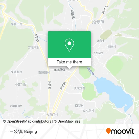 十三陵镇 map