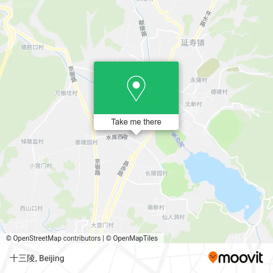 十三陵 map
