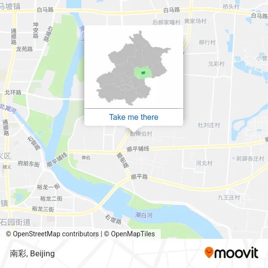 南彩 map