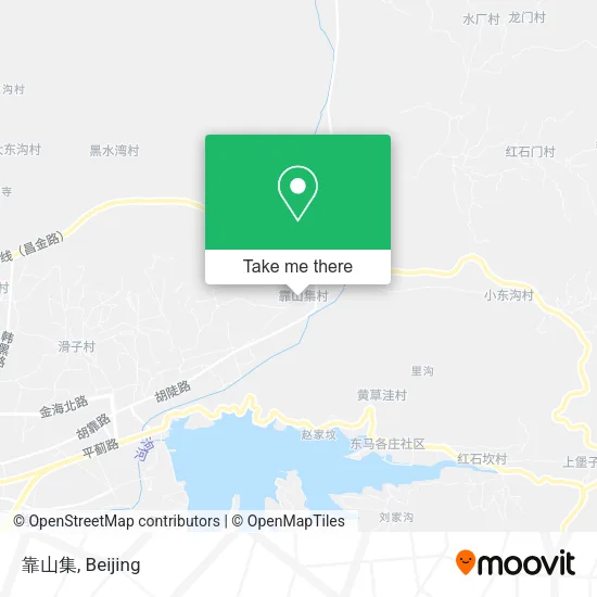靠山集 map