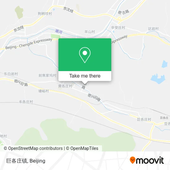 巨各庄镇 map