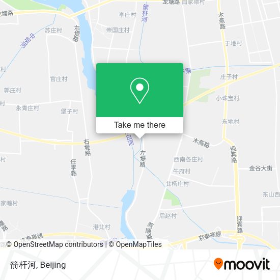 箭杆河 map