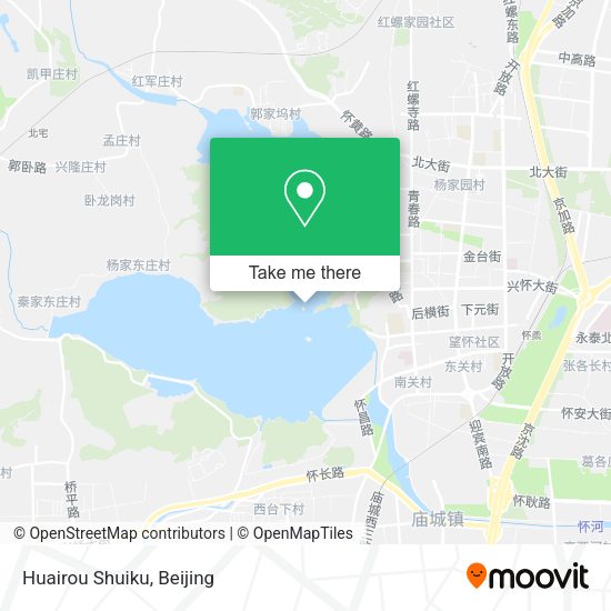 Huairou Shuiku map