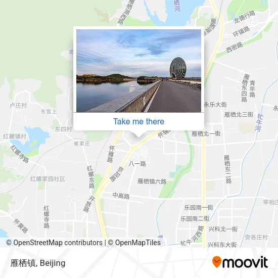 雁栖镇 map