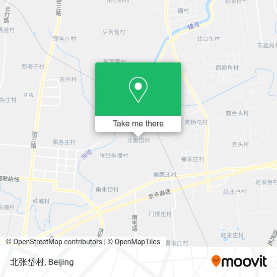 北张岱村 map