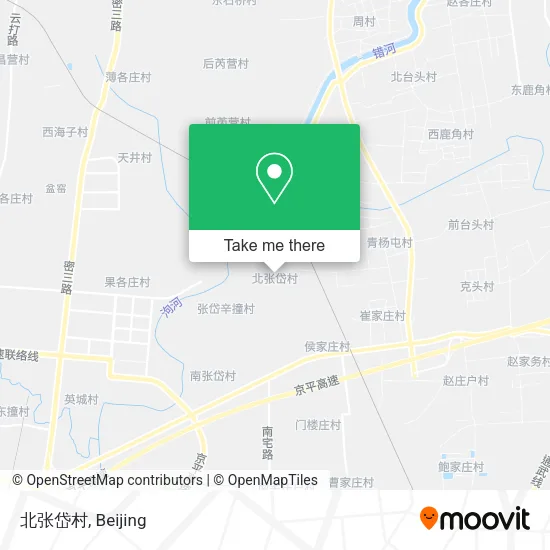 北张岱村 map