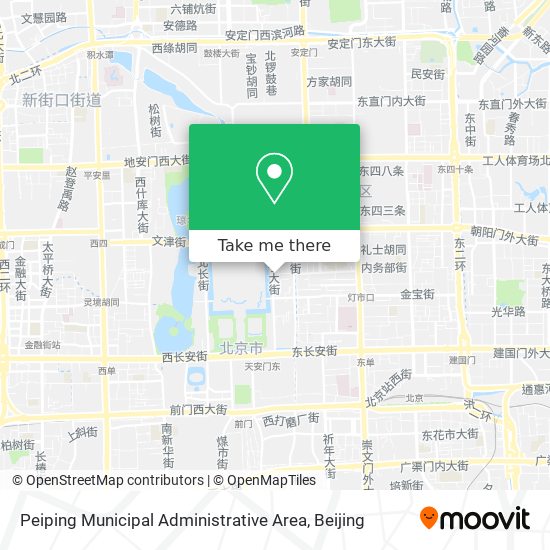 Peiping Municipal Administrative Area map