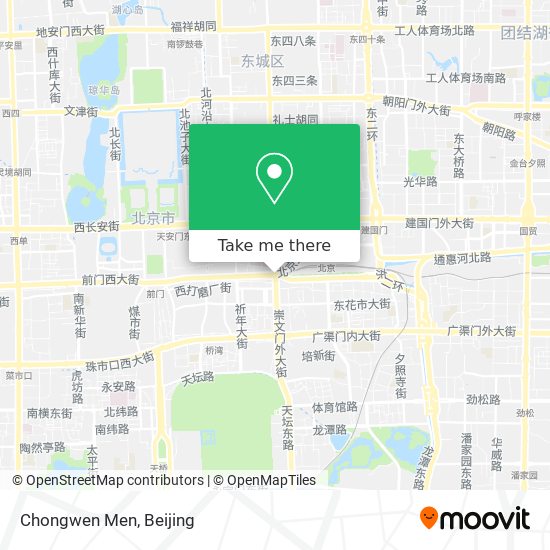 Chongwen Men map