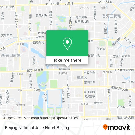 Beijing National Jade Hotel map