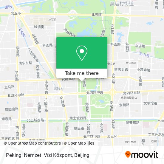 Pekingi Nemzeti Vízi Központ map