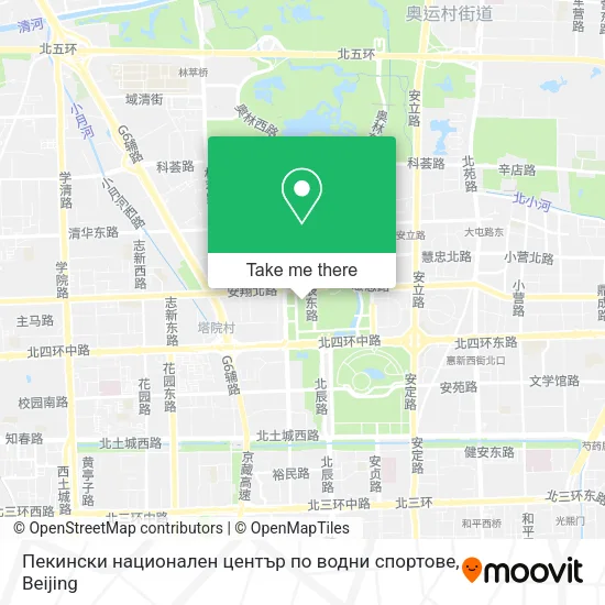 Пекински национален център по водни спортове map