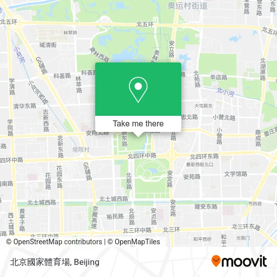 北京國家體育場 map