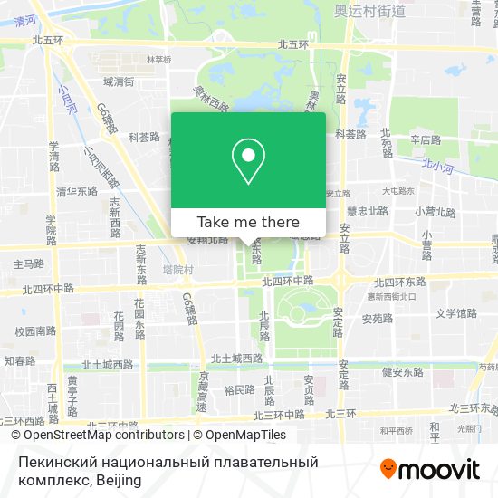 Пекинский национальный плавательный комплекс map