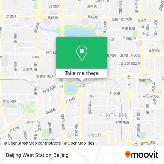 Beijing West Station map