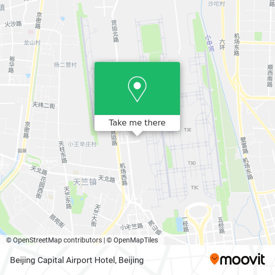 Beijing Capital Airport Hotel map