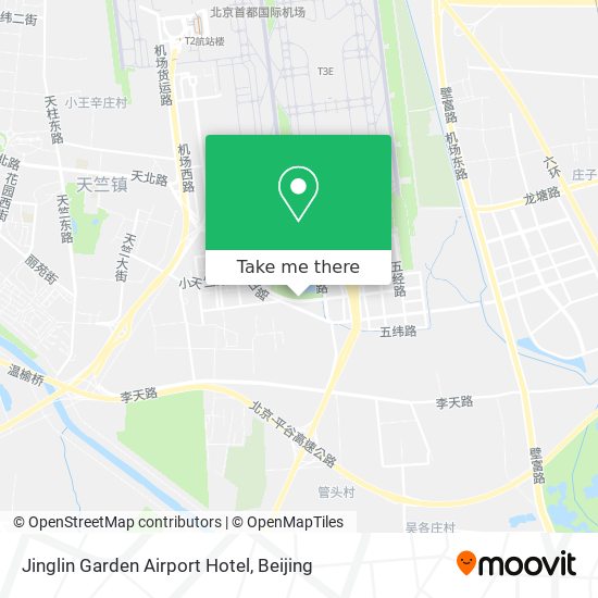 Jinglin Garden Airport Hotel map