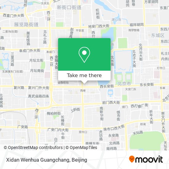 Xidan Wenhua Guangchang map