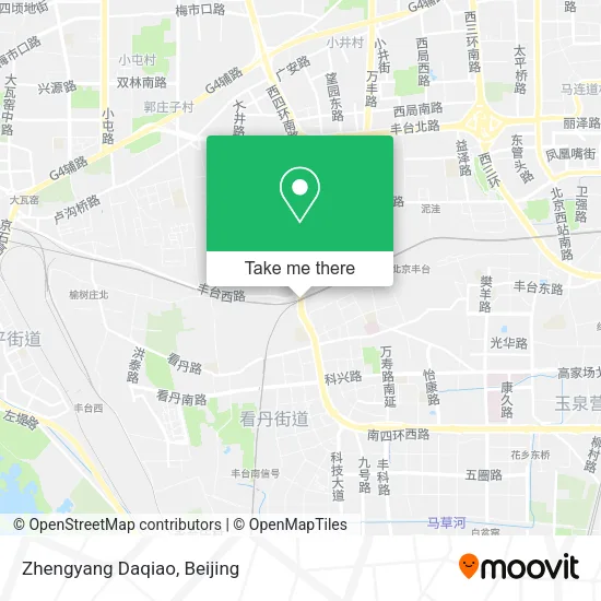 Zhengyang Daqiao map