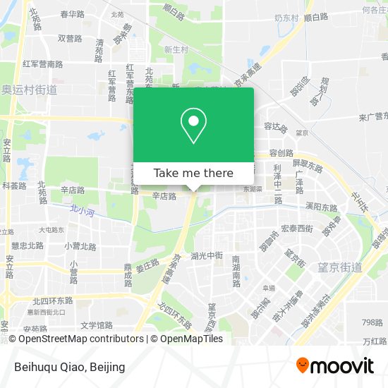 Beihuqu Qiao map
