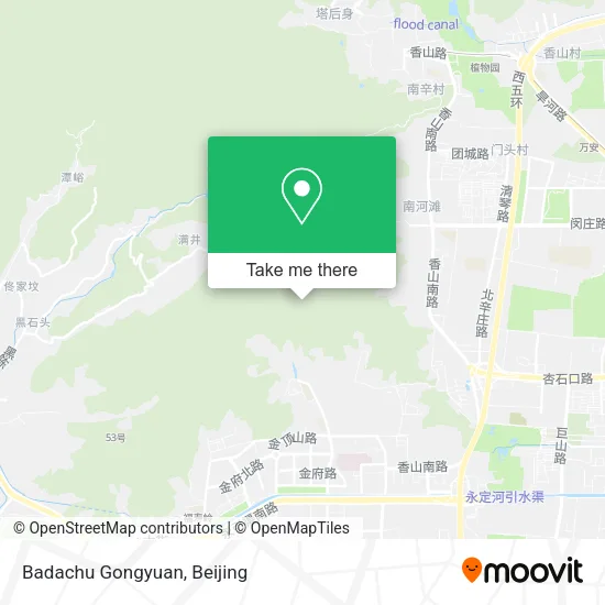 Badachu Gongyuan map