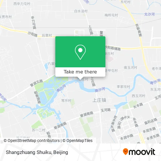 Shangzhuang Shuiku map