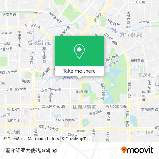 塞尔维亚大使馆 map