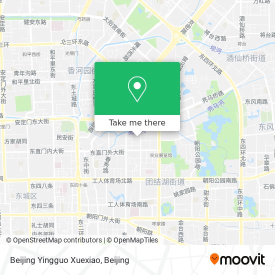 Beijing Yingguo Xuexiao map