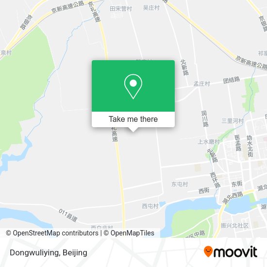 Dongwuliying map