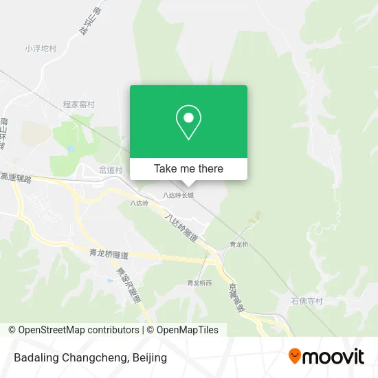 Badaling Changcheng map