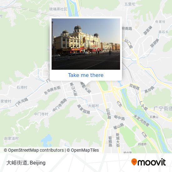 大峪街道 map