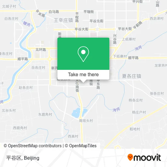 平谷区 map