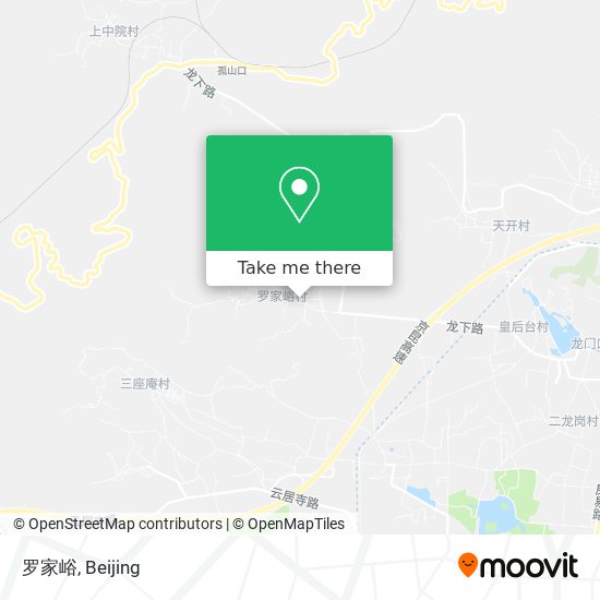 罗家峪 map
