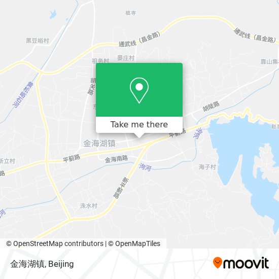 金海湖镇 map