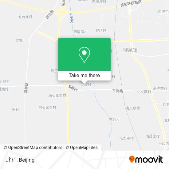 北程 map