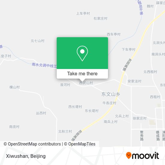 Xiwushan map