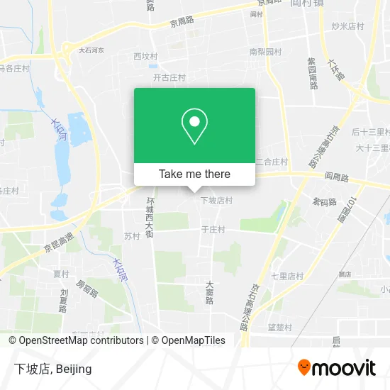 下坡店 map